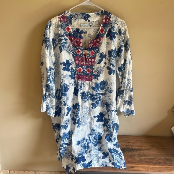 Johnny Was NWT Flare Sleeve Tunic Floral XL - Picture 2 of 9